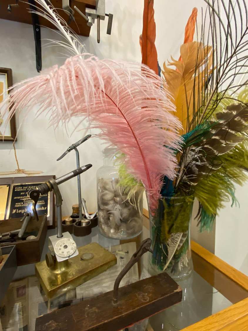 A section of the Wulff Gallery is dedicated to the history of fly tying.